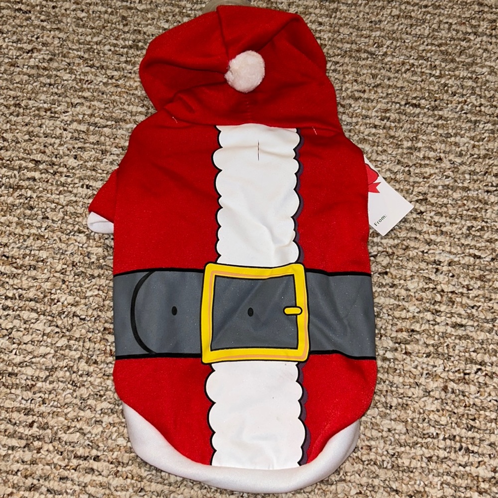 NEW Pet Santa Hoodie Suit